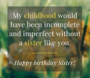 Best Birthday Status & Quotes for sister