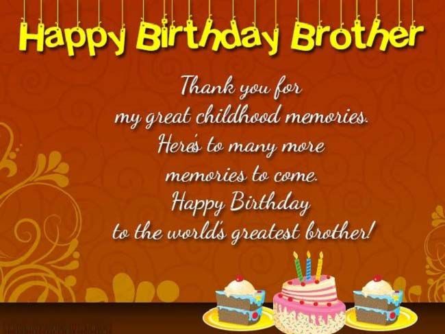 Happy Birthday Wishes For Brother In 2020 Birthday SMS