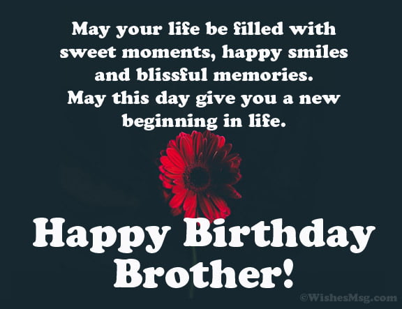 Birthday SMS For Brother